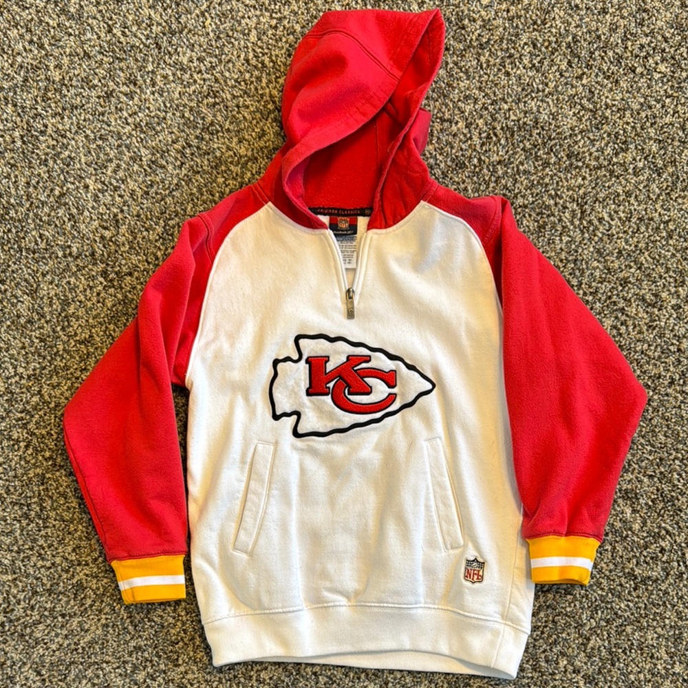 Kansas City Chiefs Red and White Hoodie